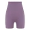 Seamless ribbed shorts Plum